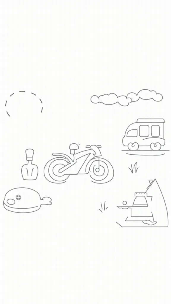 transportation coloring page